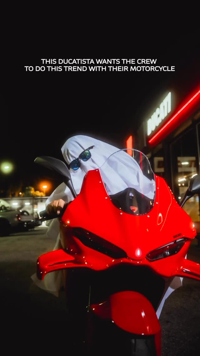 Instagram post by @beebeewelly for Ducati. Caption reads: You know the drill: Only the sharpest shades and....