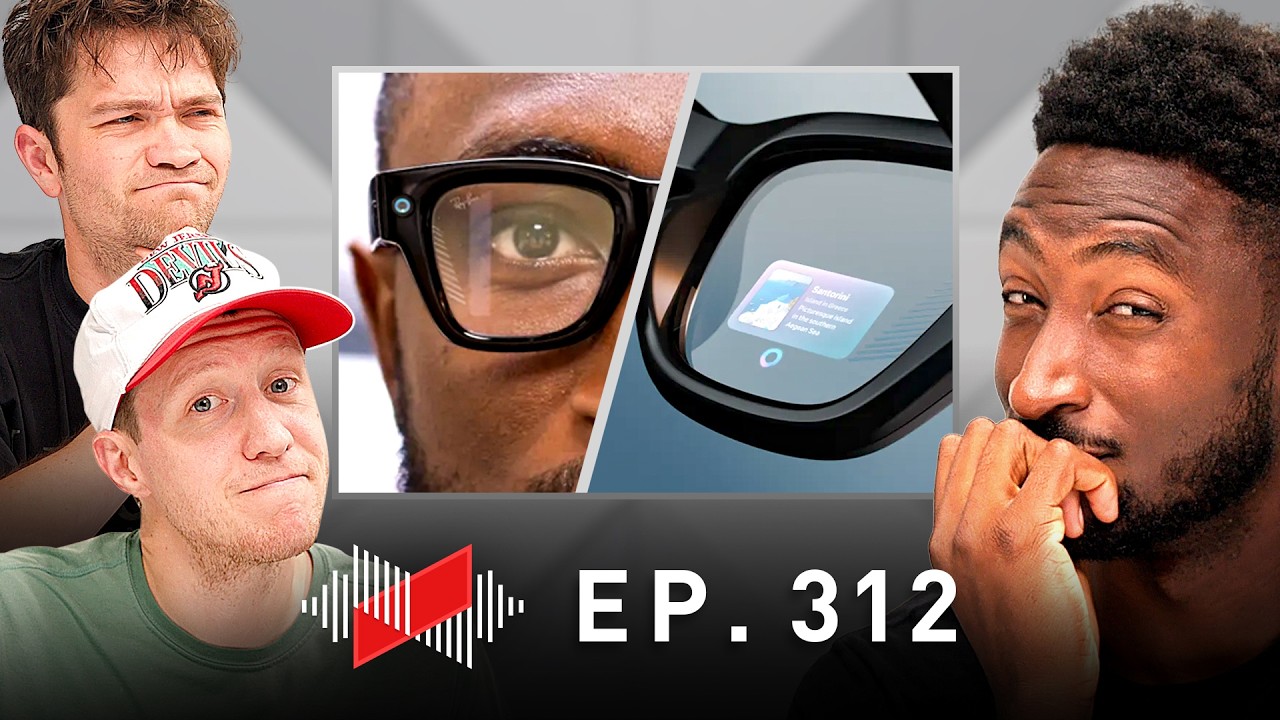 YouTube post by @Waveform for The Verge. Caption reads: Meta’s AI Vision..for your Face!.