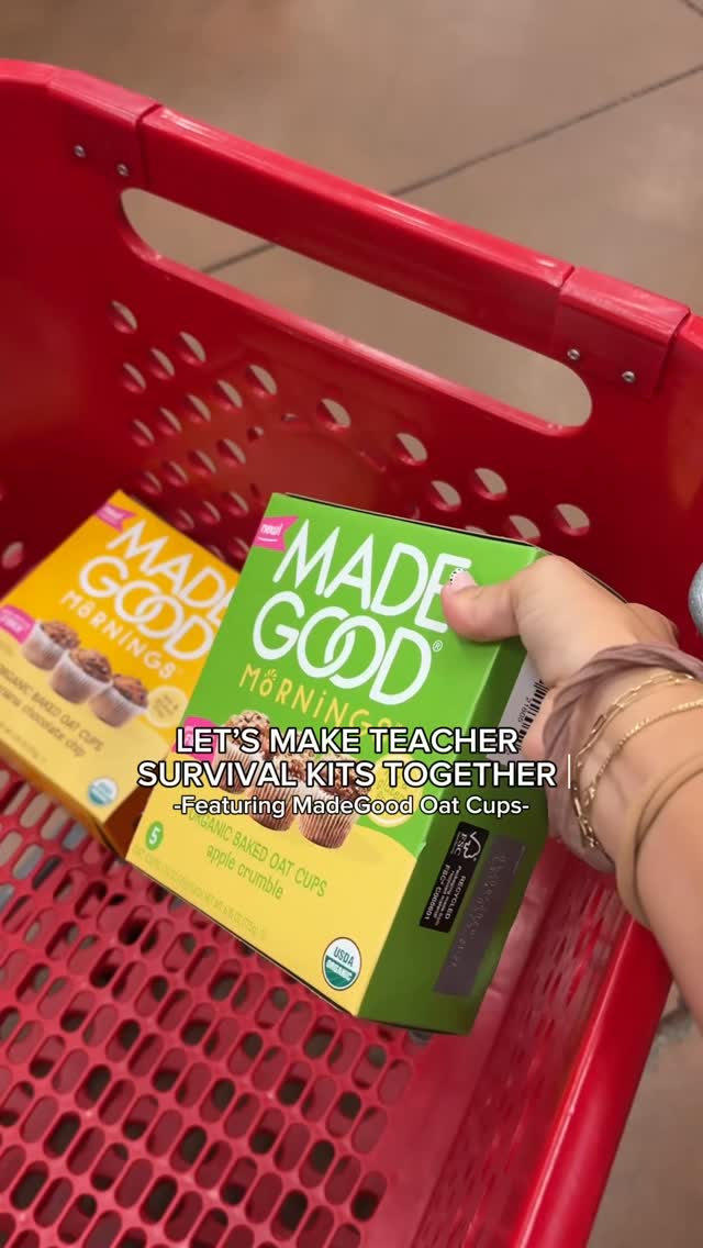 Instagram post by @heyitskayzie for MadeGood. Caption reads: With back to school approaching and teachers being....