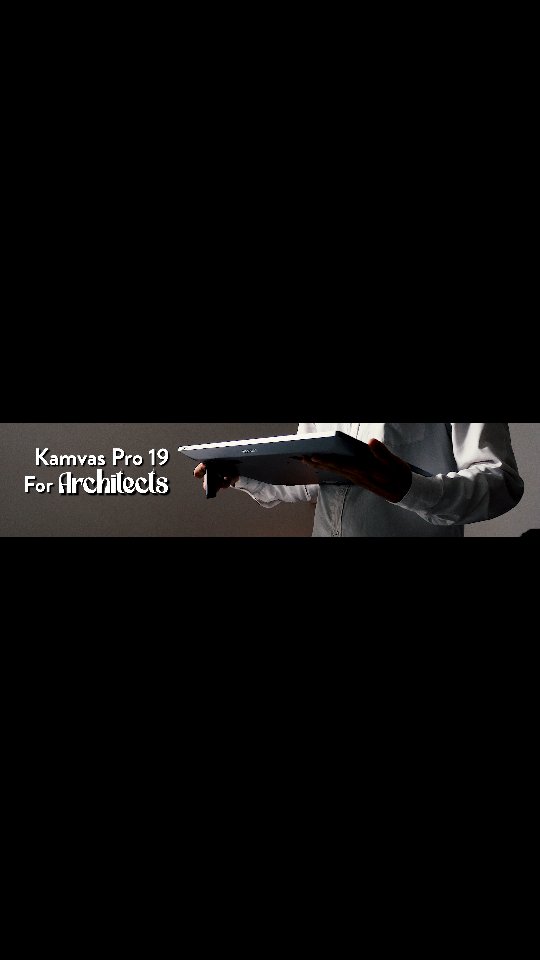 Instagram post by @salmaan.arch for HUION. Caption reads: Architects spend hours sketching, annotating, and....