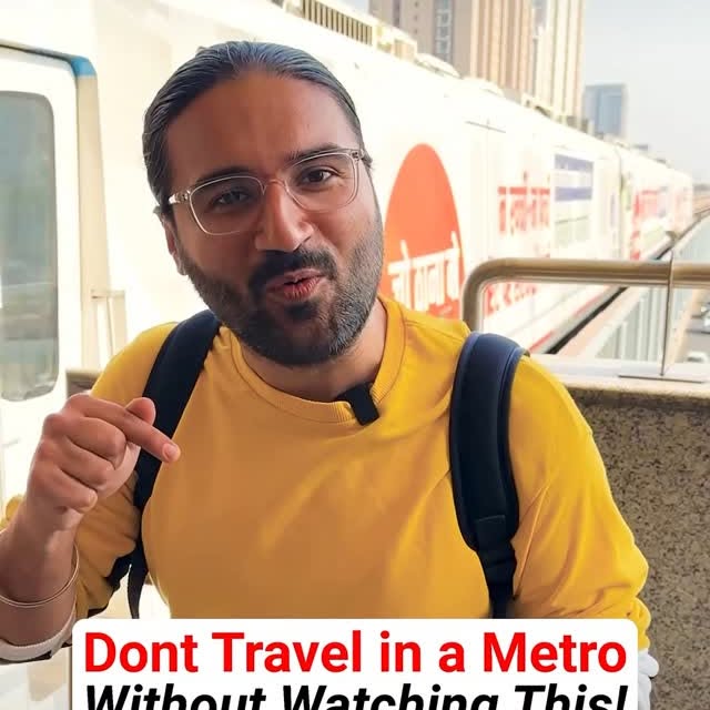 Instagram post by @unfinance for Airtel Payments Bank. Caption reads: Don’t travel in a metro without watching....