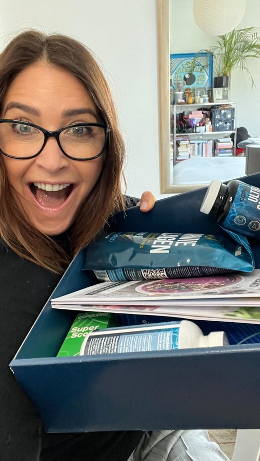 Instagram post by @lisa_snowdon for Correxiko. Caption reads: [...] collagen with @healthyloveslondon at....