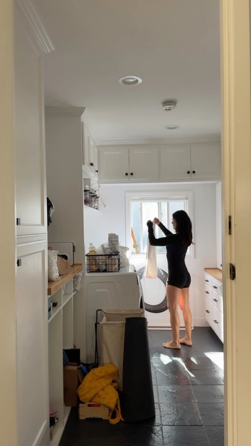 Instagram post by @shutthekaleup for Brooklinen. Caption reads: [...] and settling into these @brooklinen....