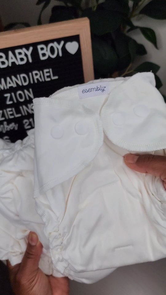 Instagram post by @roshellezielinski for Esembly Baby. Caption reads: #sponsored
Moms, let’s be real… diaper prices are....