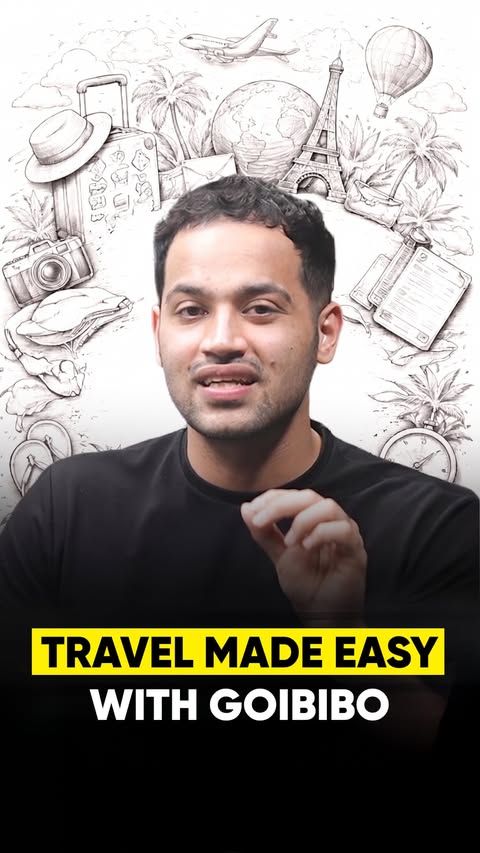 Instagram post by @rajshamani for Goibibo. Caption reads: [...] without the right travel partner. @goibibo....
