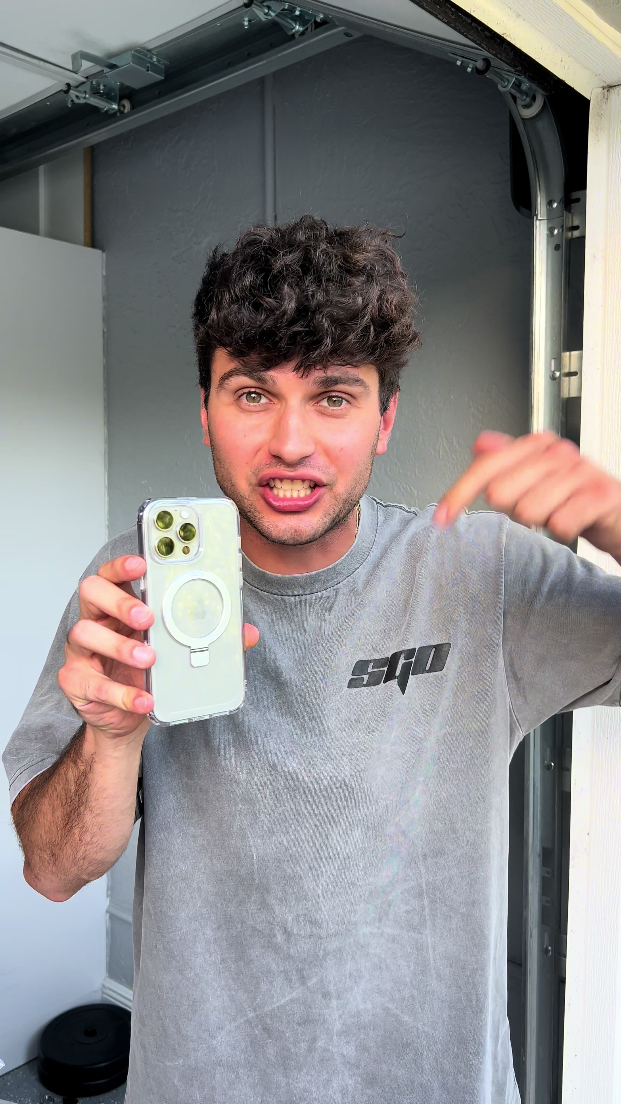 TikTok post by @lordclout for Supcase. Caption reads: The best phone case! 🤩 @Supcase US #iphonecase....