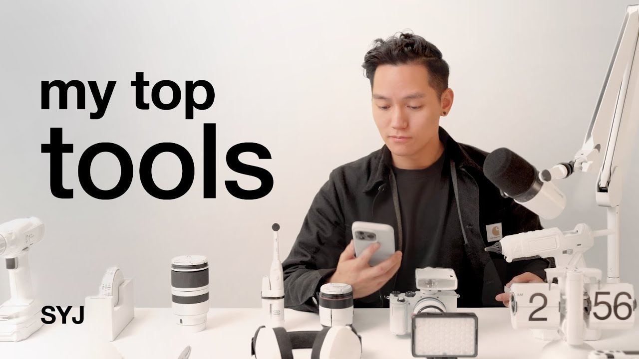 YouTube post by @ScottYuJan for Edelkrone. Caption reads: 33 Tools That Made the Cut in 2023.