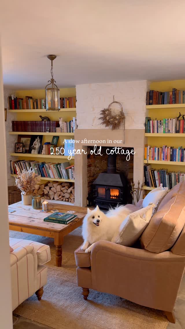 Instagram post by @monalogue for The Cotswold Company. Caption reads: AD a slow afternoon in our cottage, enjoying our....