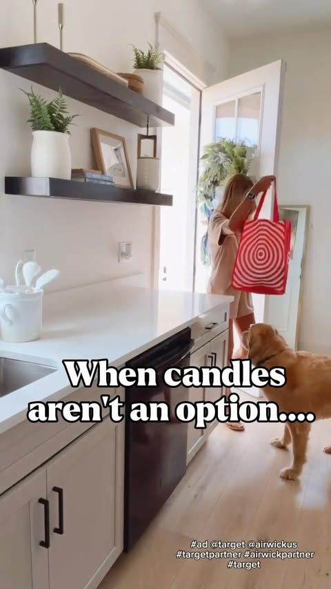 Instagram post by @jennyreimold for Air Wick US. Caption reads: [...] home—without needing a candle. @target....