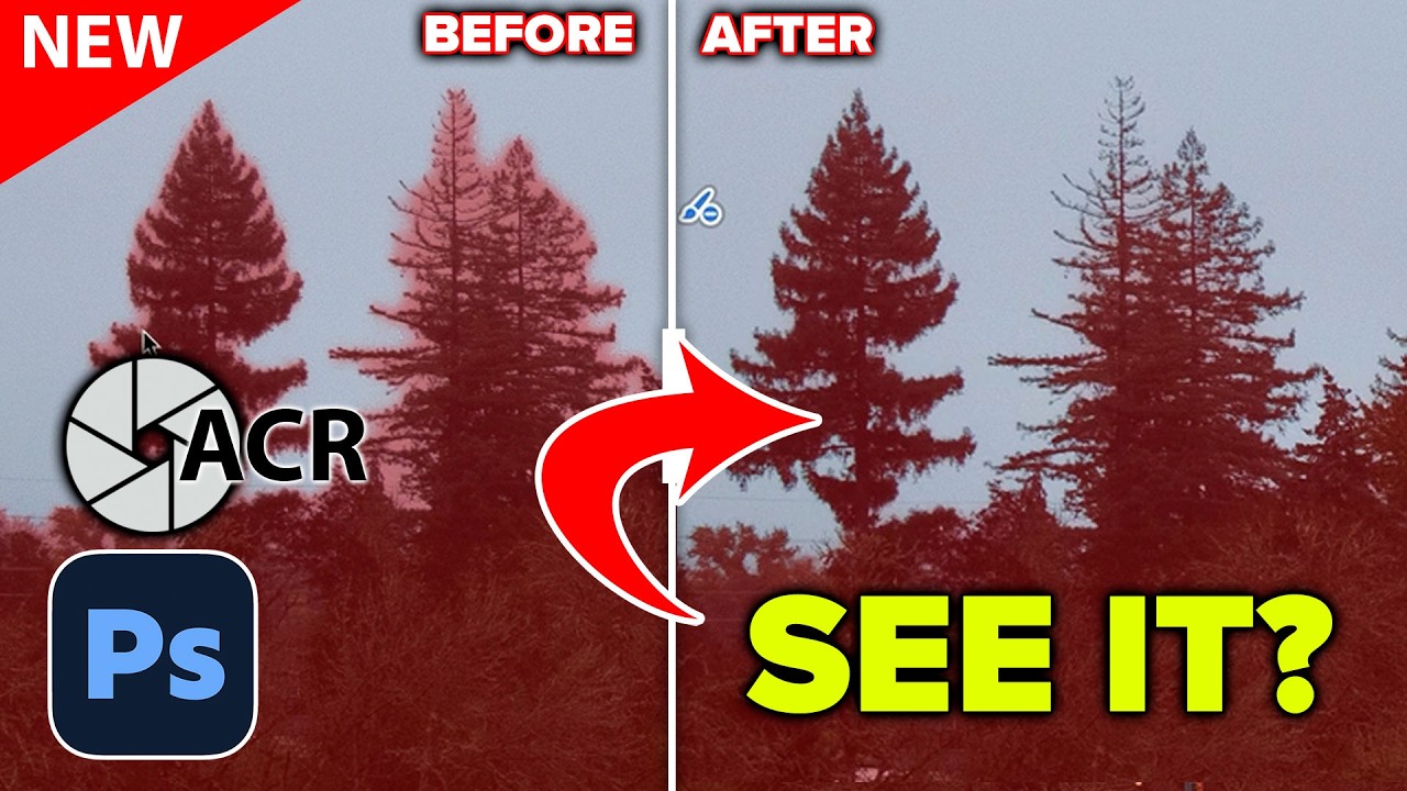 YouTube post by @photoshopcafe for B&H EDU Advantage. Caption reads: Adobe Added a New Mask Tool—Here's the Missing....
