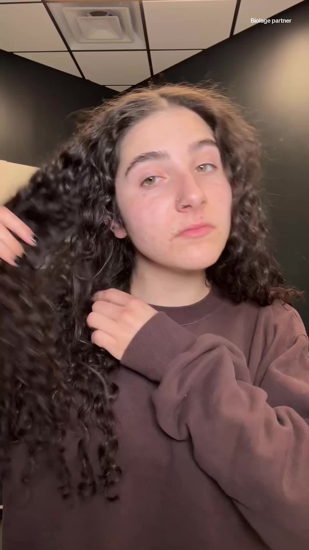 TikTok post by @styledbysammyyy for Biolage. Caption reads: @BIOLAGE full rescue to the rescue! [...].