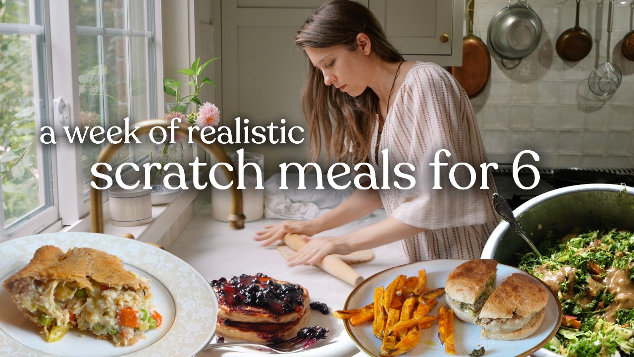 YouTube post by @christinesnotebook for Clean Simple Eats. Caption reads: 10 From-Scratch Recipes | Easy, Beautiful Meals....