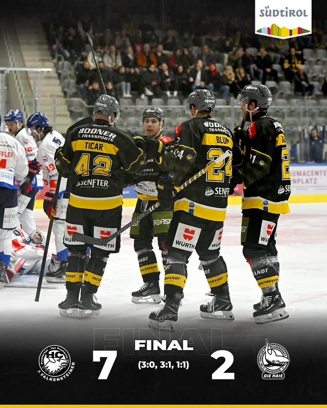 Instagram post by @hcpustertal for Südtirol | Alto Adige | South Tyrol. Caption reads: Back on winning street!! 🤩 Presented by....