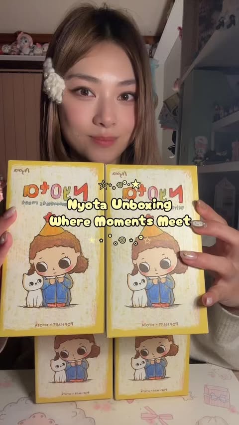 Instagram post by @mellowshy for POP MART. Caption reads: [...] I keep on trying? Thank you so much....