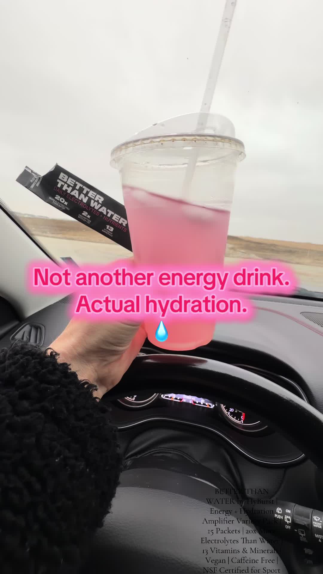 TikTok post by @heatherb80 for Hyburst. Caption reads: [...] #tiltokshopstockup BETTER THAN WATER by....