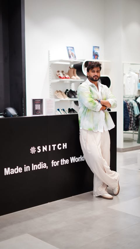 Instagram post by @d3v.ashish for Snitch. Caption reads: [...] 👕✨ Found my favourites from the new SNITCH....