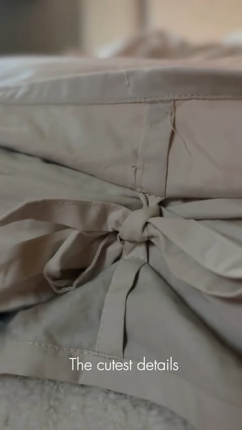 Instagram post by @mamaandarabellarose for Soak & Sleep. Caption reads: AD| Introducing the dreamiest bedding set from....