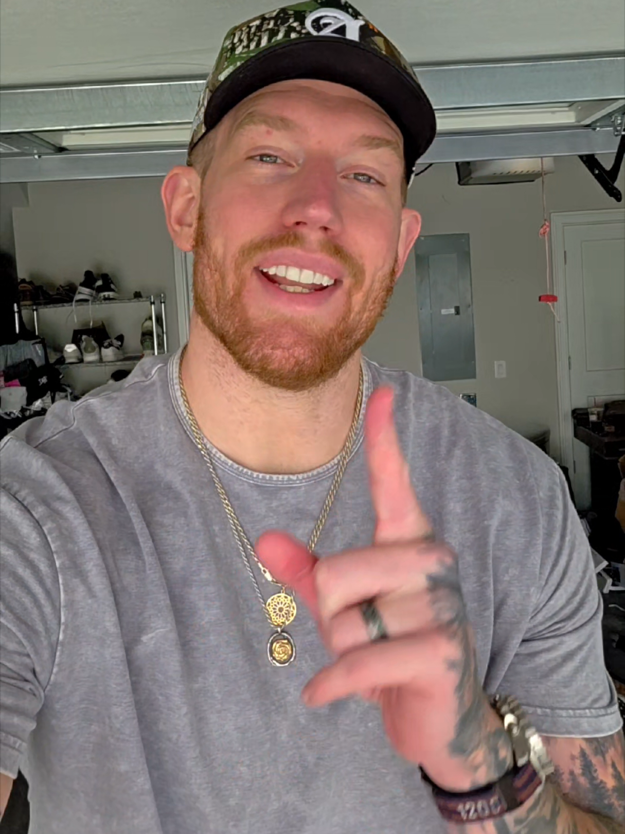 TikTok post by @bigbeaubrown for RealTruck. Caption reads: What vehicle do I drive as a giant? This is the....