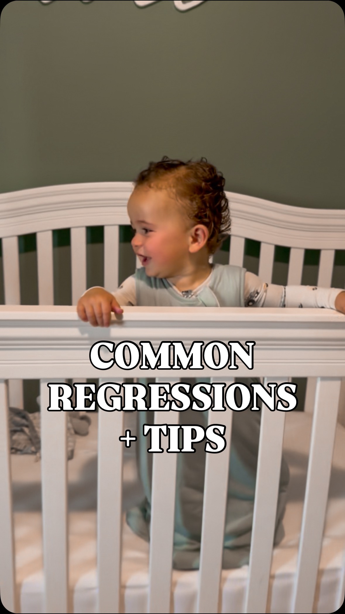 Instagram post by @mybabysleepology for Kyte Baby. Caption reads: Sleep regressions are a normal part of your baby’s....