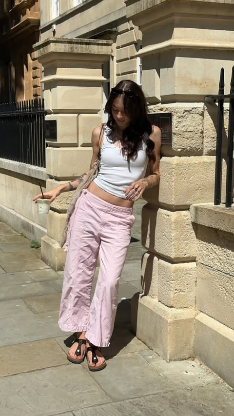Instagram post by @erinmellxr for schuh. Caption reads: My favourite heatwave approved outfit 💗 @schuh....