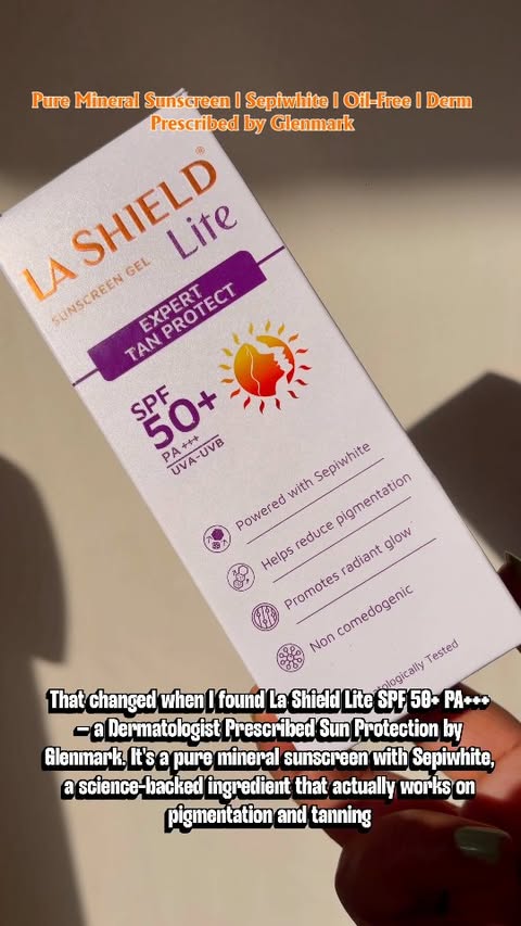 Instagram post by @maahitrends63 for La Shield. Caption reads: La Shield Lite SPF 50+ PA+++ is a [...].