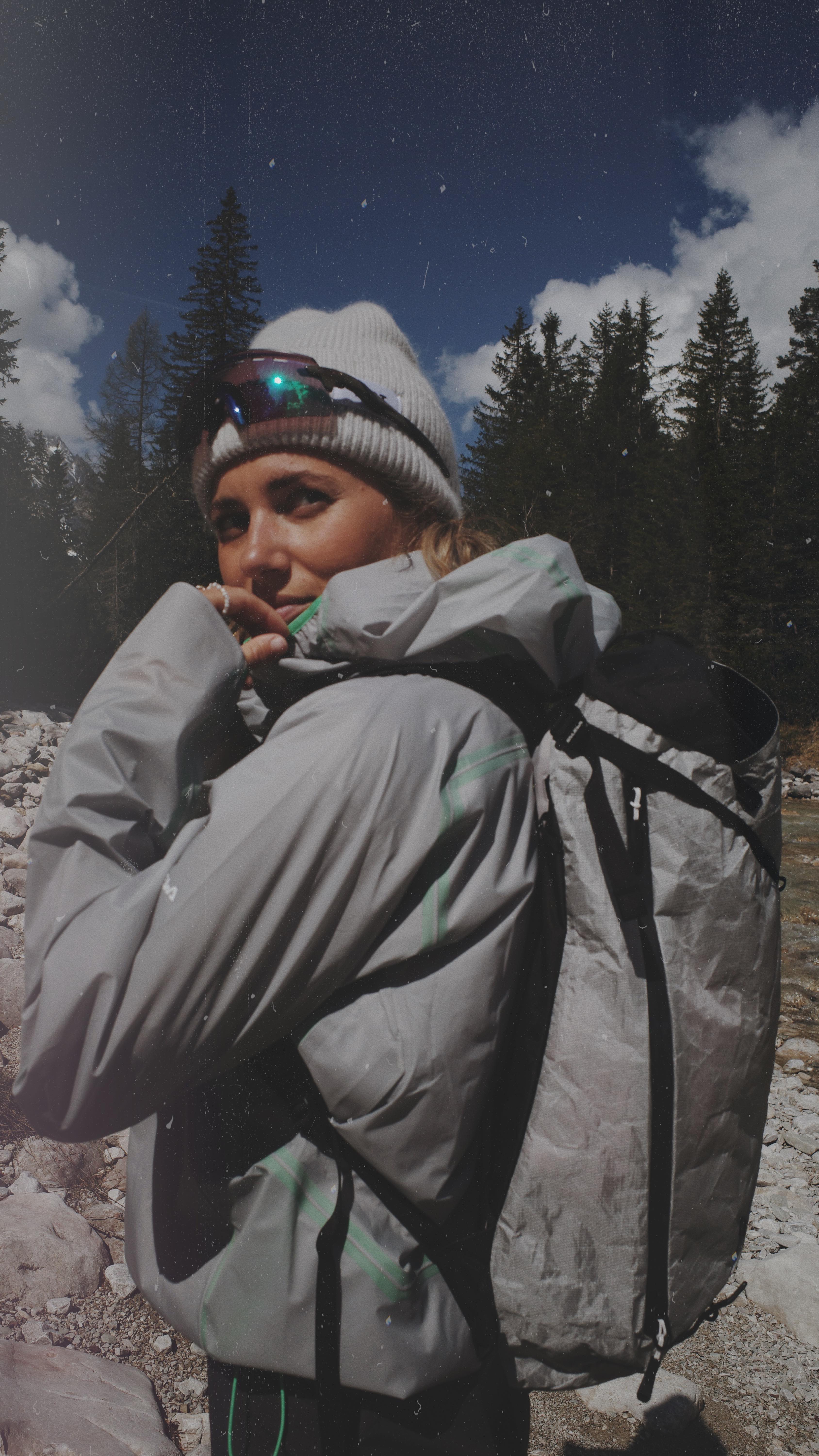 Instagram post by @katharinaannamaria for SALEWA. Caption reads: weekend in the Dolomites coming up this June 🫰🏼....