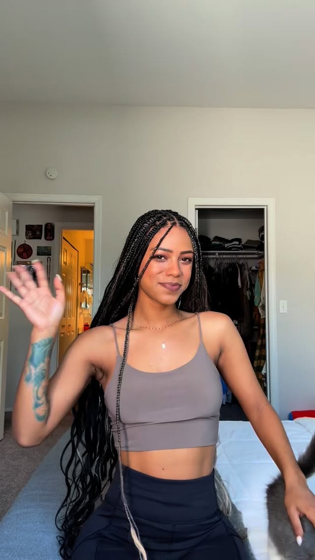 Instagram post by @bellayeeee for Hello Molly. Caption reads: This @hellomolly sage mesh maxi dress is made to....