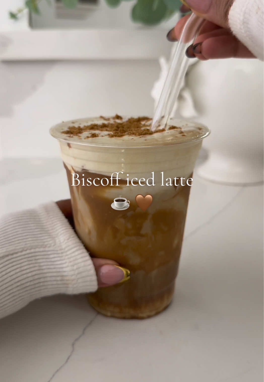 TikTok post by @emily_24.0 for Everyday Dose. Caption reads: My fav 🤎 #everydaydosepartner #biscoff #asmr....