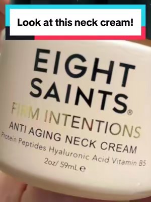 TikTok post by @the_greatest_flex for Eight Saints Skincare. Caption reads: Your skincare shouldn’t stop at your jawline 👀✨....