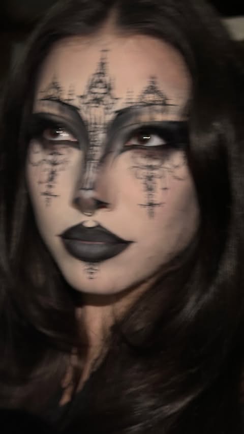 Instagram post by @reitxmakeup for NABLA Cosmetics. Caption reads: [...] left💀 special mention to the....