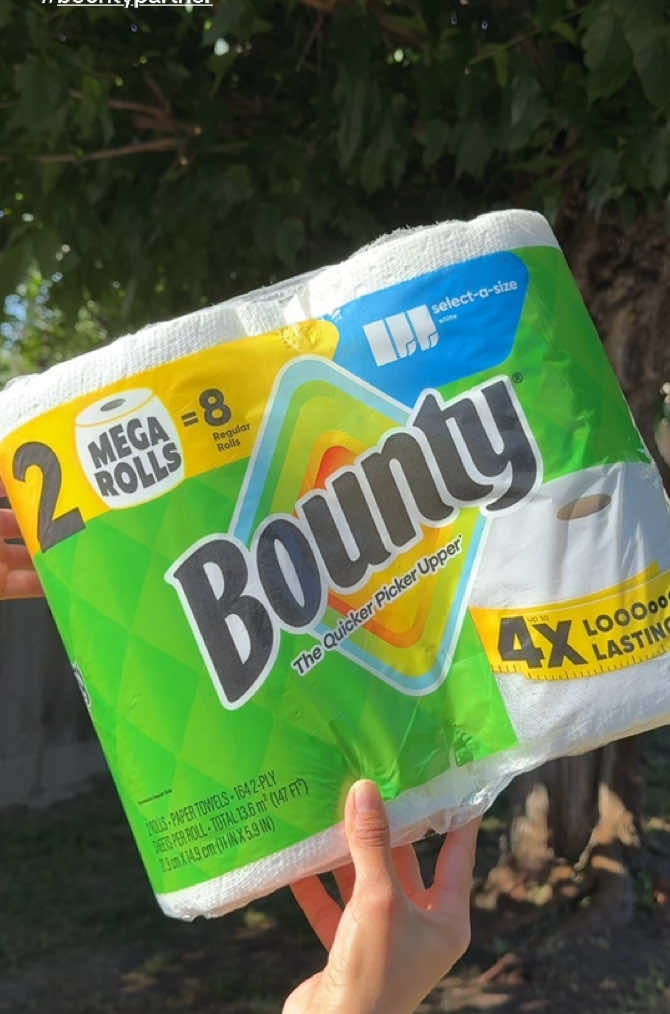 TikTok post by @keniaaaselene for Bounty. Caption reads: [...] = nonstop messes 😅 but thankfully @Bounty....