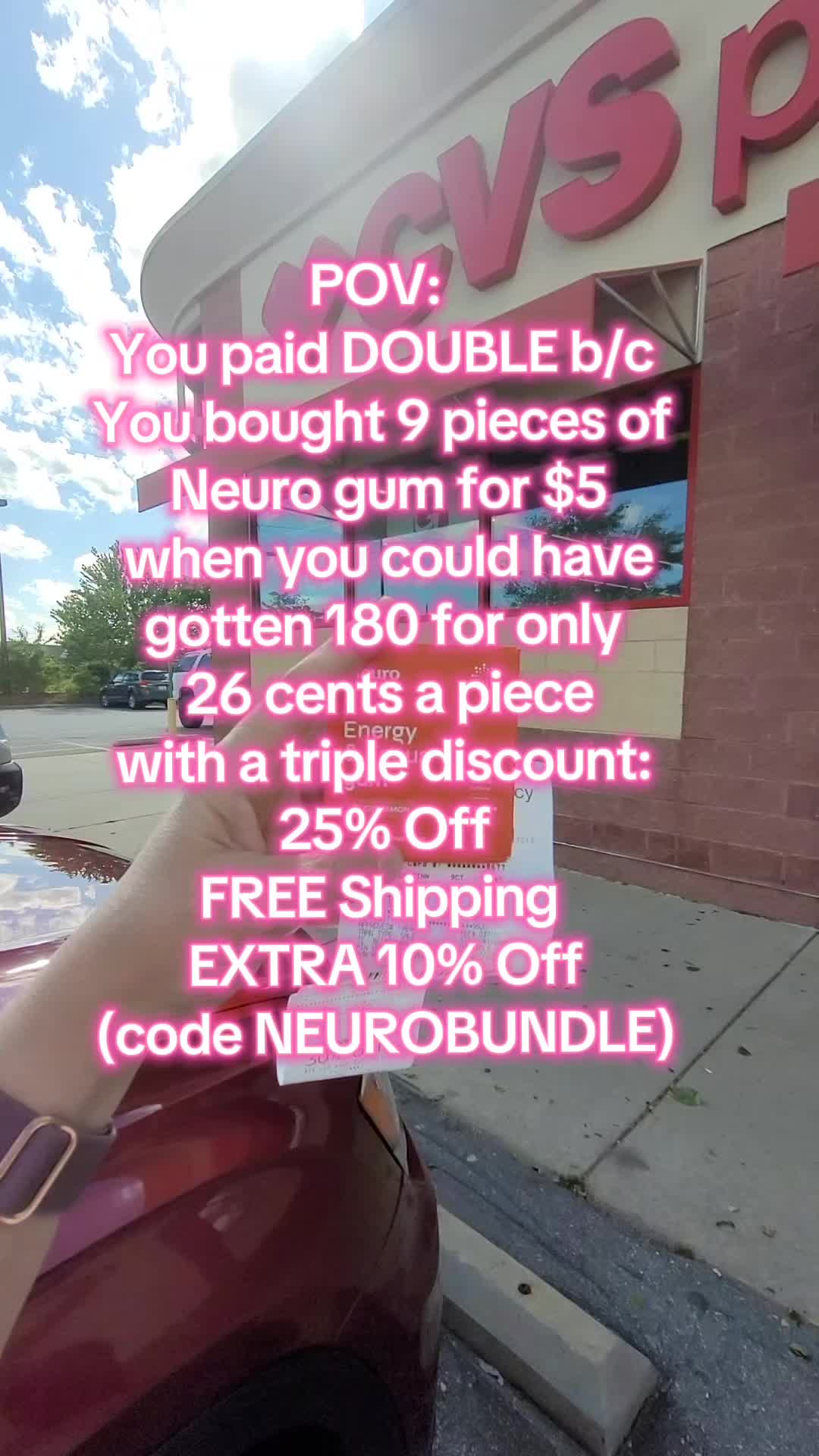 TikTok post by @mrsrobinson828 for Neuro. Caption reads: [...] at the store when you can get Neuro on a....