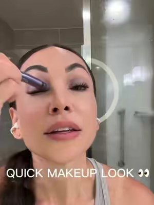 TikTok post by @twinmama_mandee for Julep. Caption reads: [...] eyeshadow for 15 minutes. 😂 This @Julep....