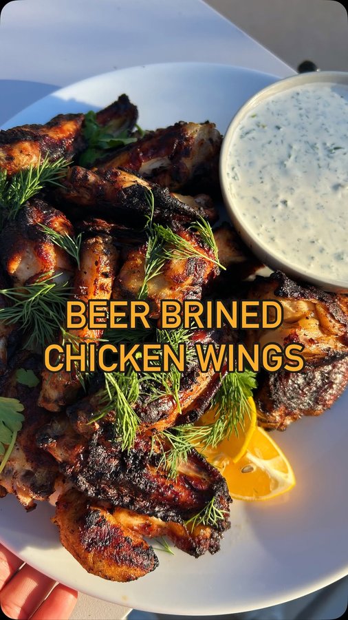 Instagram post by an influencer for Charbroil. Caption reads: [...] #ChickenWings #Grilling #CharBroil.