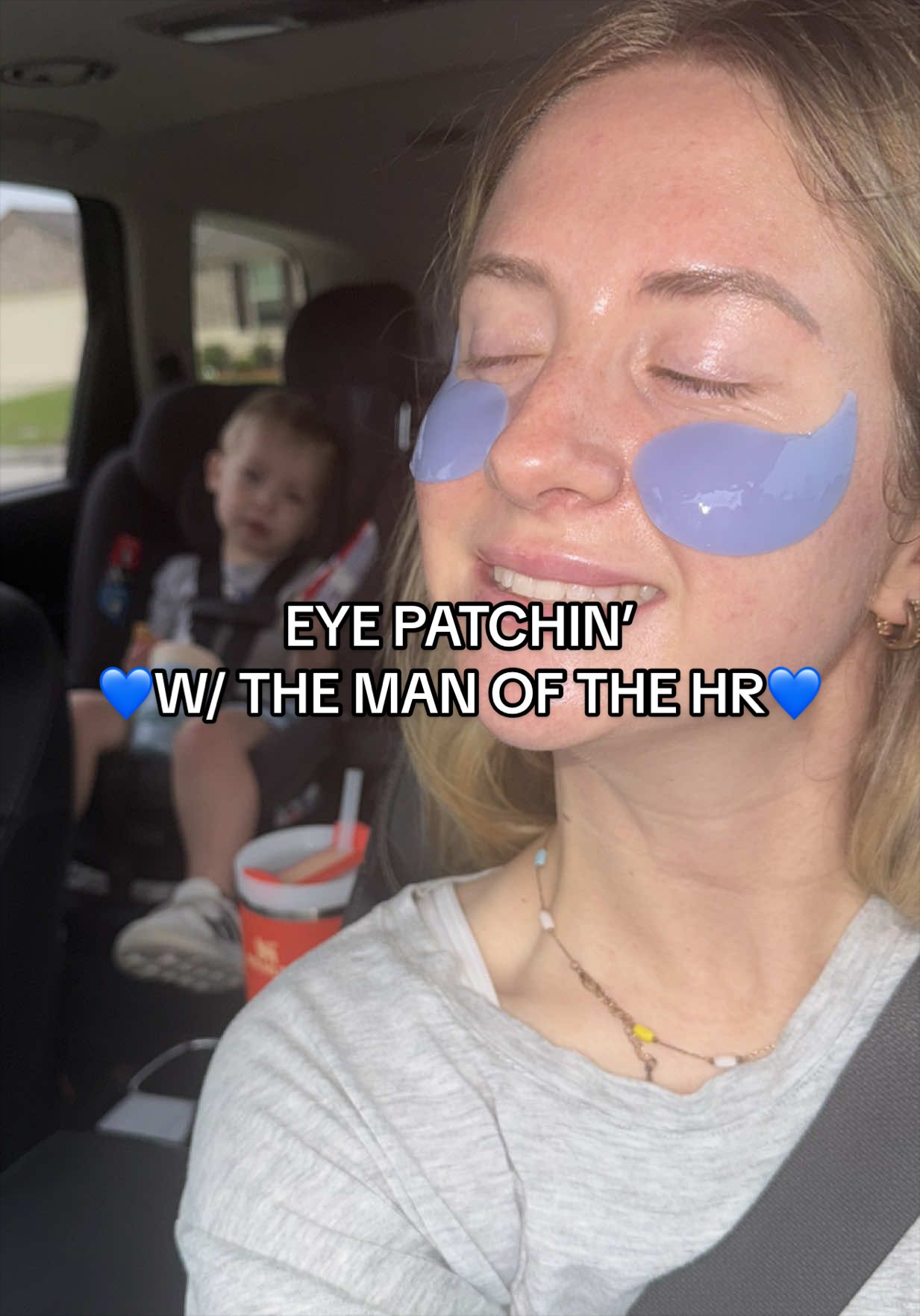 TikTok post by @skincareshay for Marin Skincare. Caption reads: [...] patches: @Patchology lippy: @Marin Skincare.