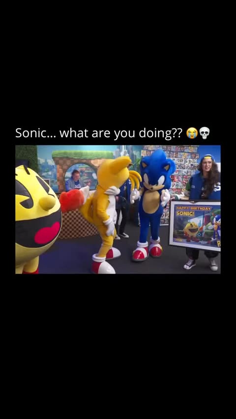 Instagram post by @hiddensmoment for SEGA. Caption reads: This Sonic anniversary moment is impossible to....