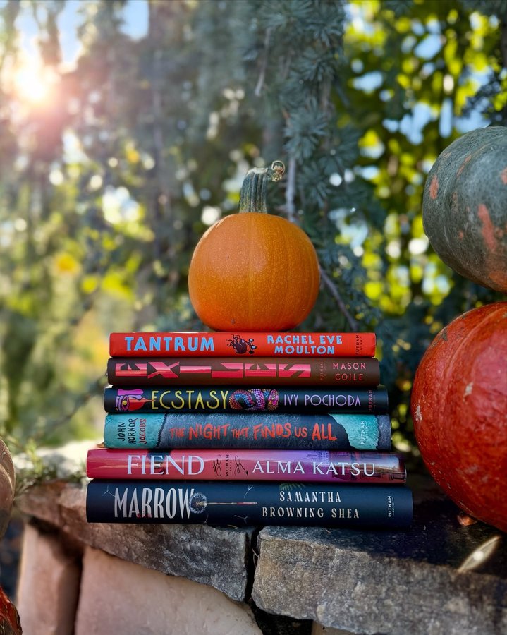 Instagram post by @suethebookie for Putnam Books. Caption reads: Have you read anything spooky or scary yet this....