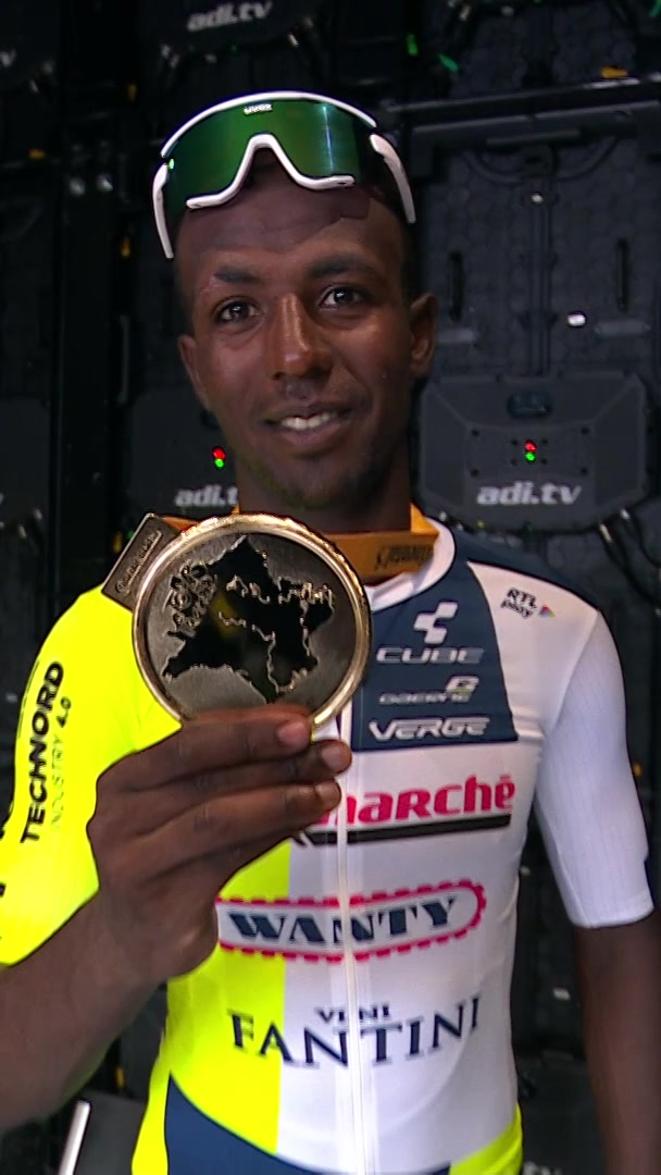 TikTok post by @letourdefrance for Continental Reifen. Caption reads: 🏅 Throwback #TourDeFrance 2024, Stage 3....