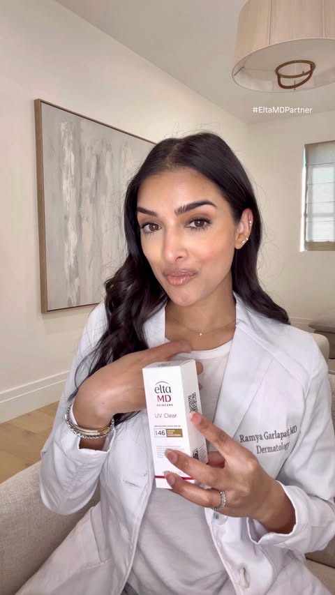Instagram post by @ramyagmd for EltaMD. Caption reads: [...] I have personally been using for years!....