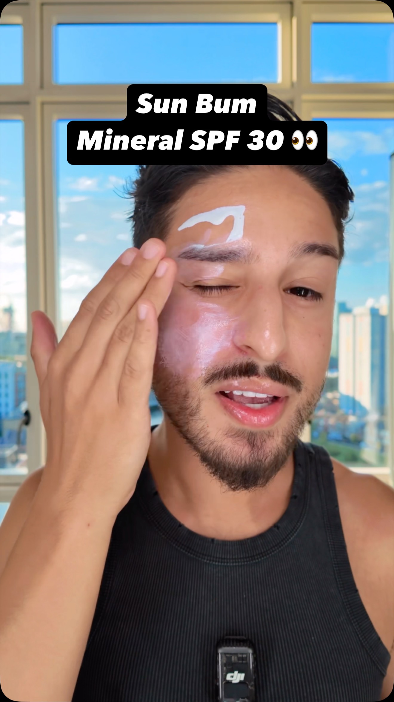 Instagram post by @glowbyramon for Sun Bum. Caption reads: AD | An affordable, water resistant....