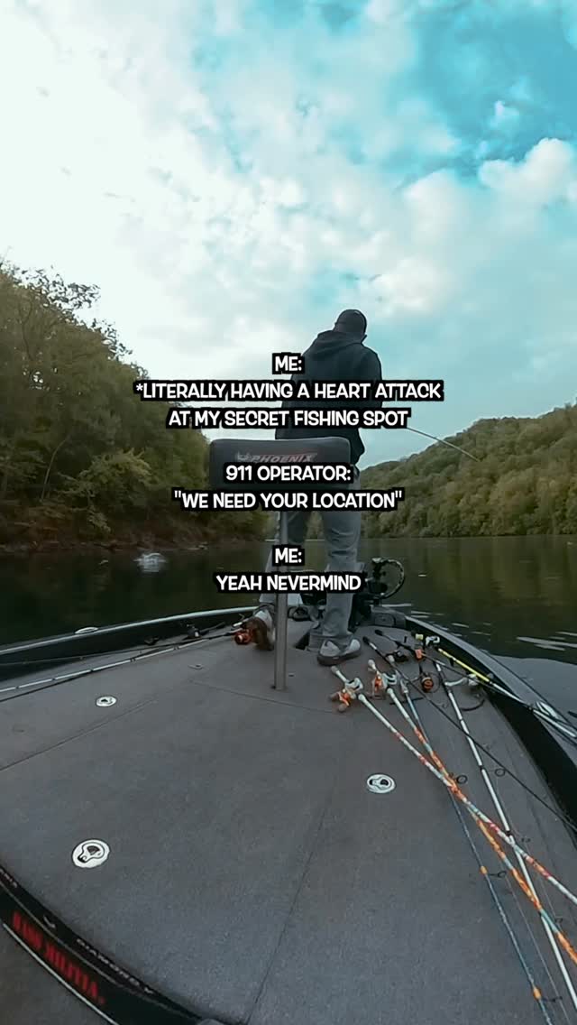 Instagram post by @mcook_fishing for MTN OPS. Caption reads: [...] up my secret fishing spot. Nice try. @mtnops....