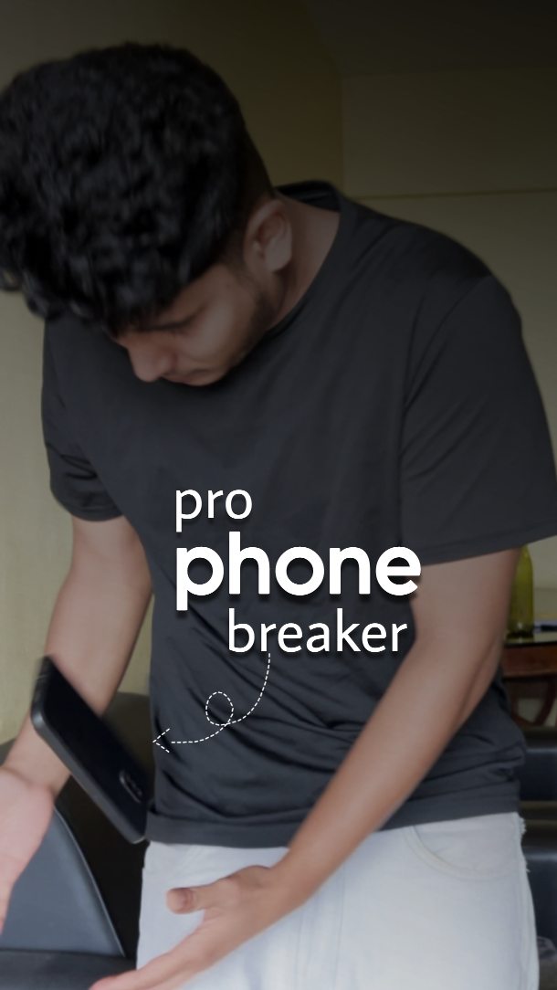 Instagram post by @the.machan for Xiaomi India. Caption reads: Certified phone breaker 🏃📱
Tag a friend with....