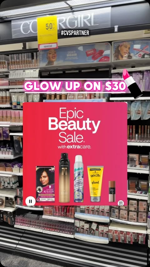 Instagram post by @lifewithjesnicole for CVS Pharmacy. Caption reads: [...] Beauty Sale ends tomorrow August 29th....