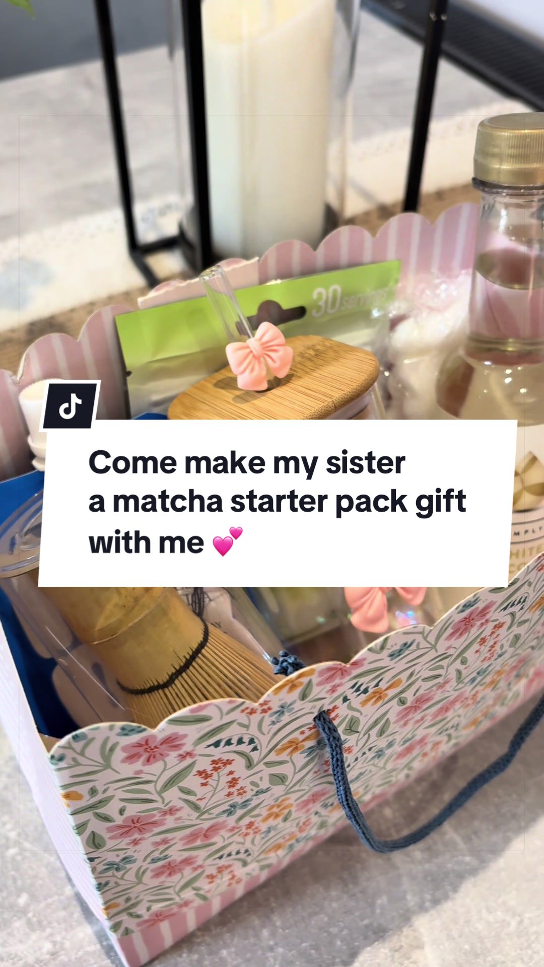 TikTok post by @pitchyroo.family for MYOM. Caption reads: [...] gift with me 💕 The coolest oat drink....