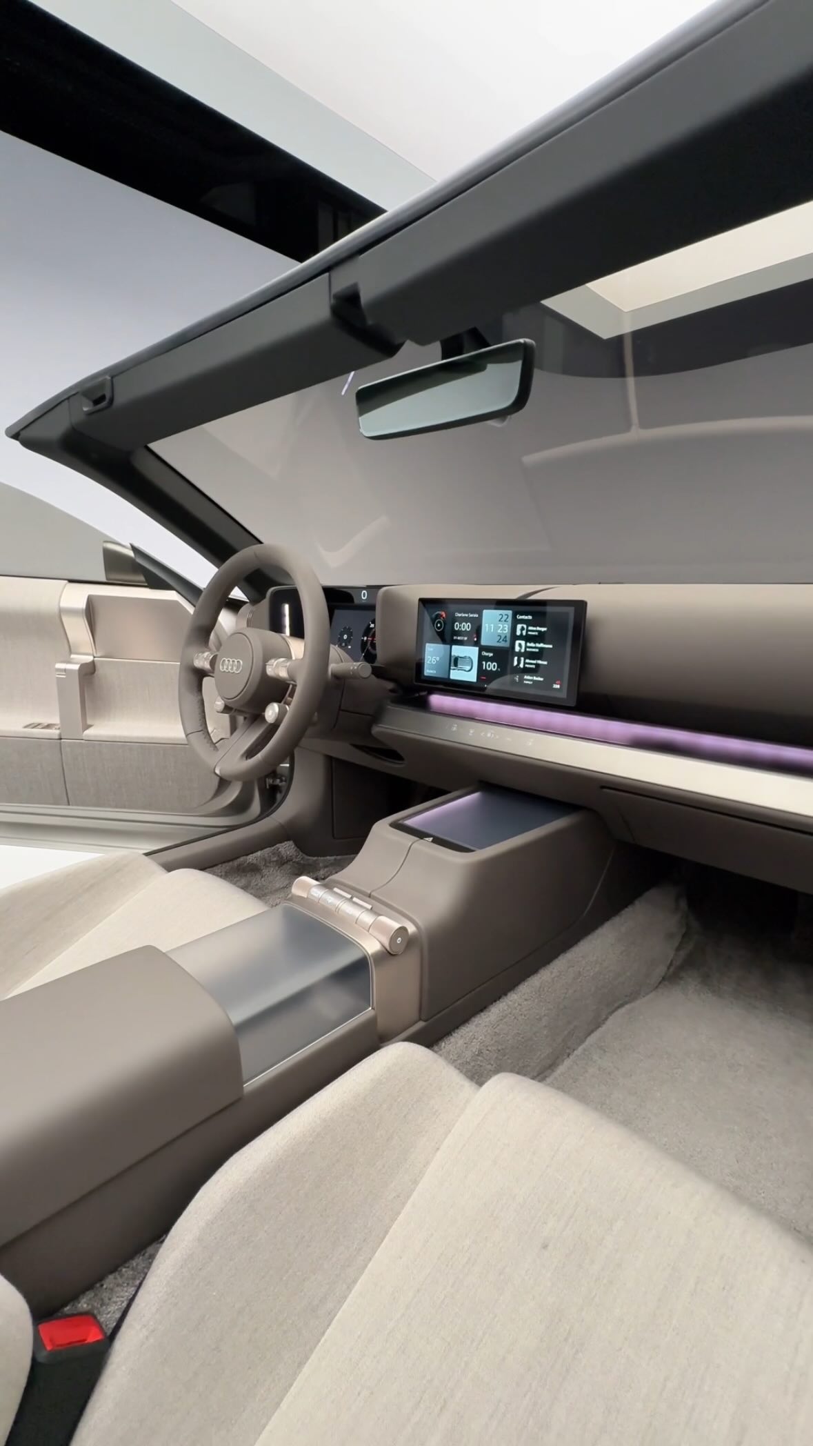 Instagram post by @omardrives for Audi USA. Caption reads: Are you feeling the new Audi interior seen on the....