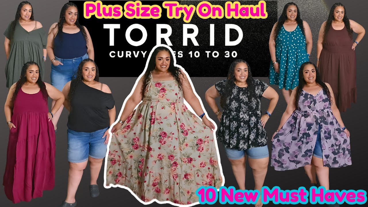 YouTube post by @TashaStJames for ALT. Fragrances. Caption reads: Torrid Plus Size Try On Haul 2025|Plus Size....