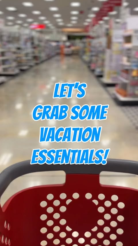 Instagram post by @targetpursuit for Kitsch. Caption reads: [...] vacation essentials at Target and these....