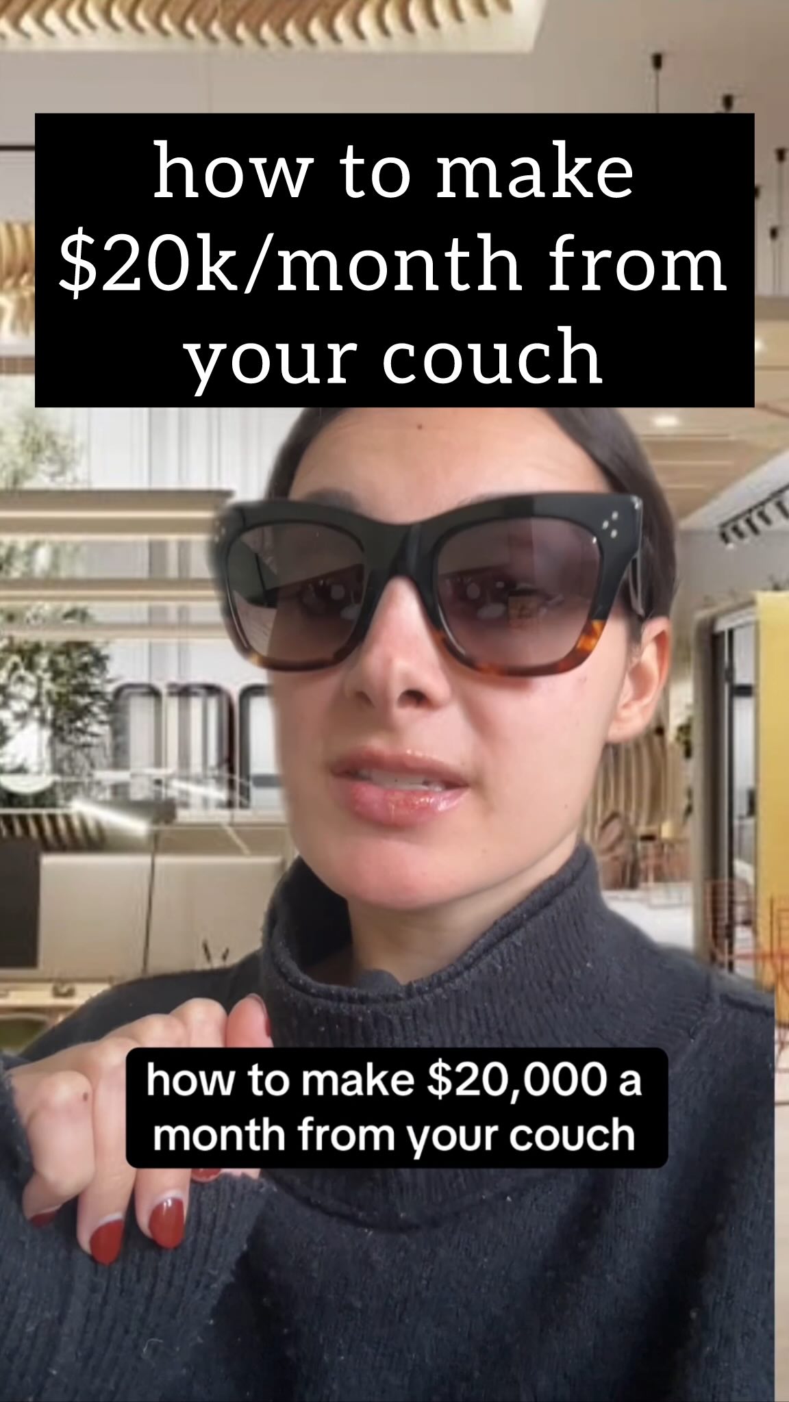 Instagram post by @missmoneymichelle for Printify. Caption reads: The easiest way to make an extra $20k/month (for....