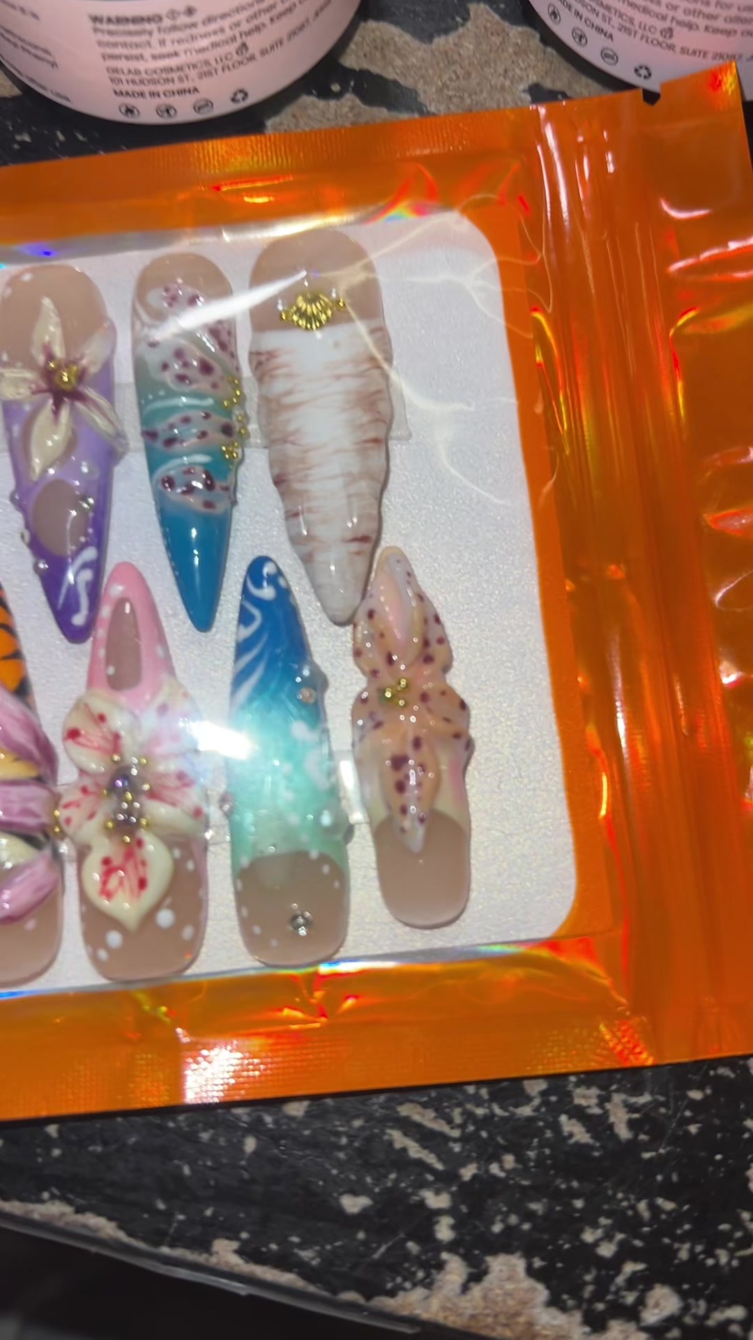 TikTok post by @missandryprincess for Beetles Nail Boutique. Caption reads: @BeetlesGelPolish @Beetles Nail Boutique and it....