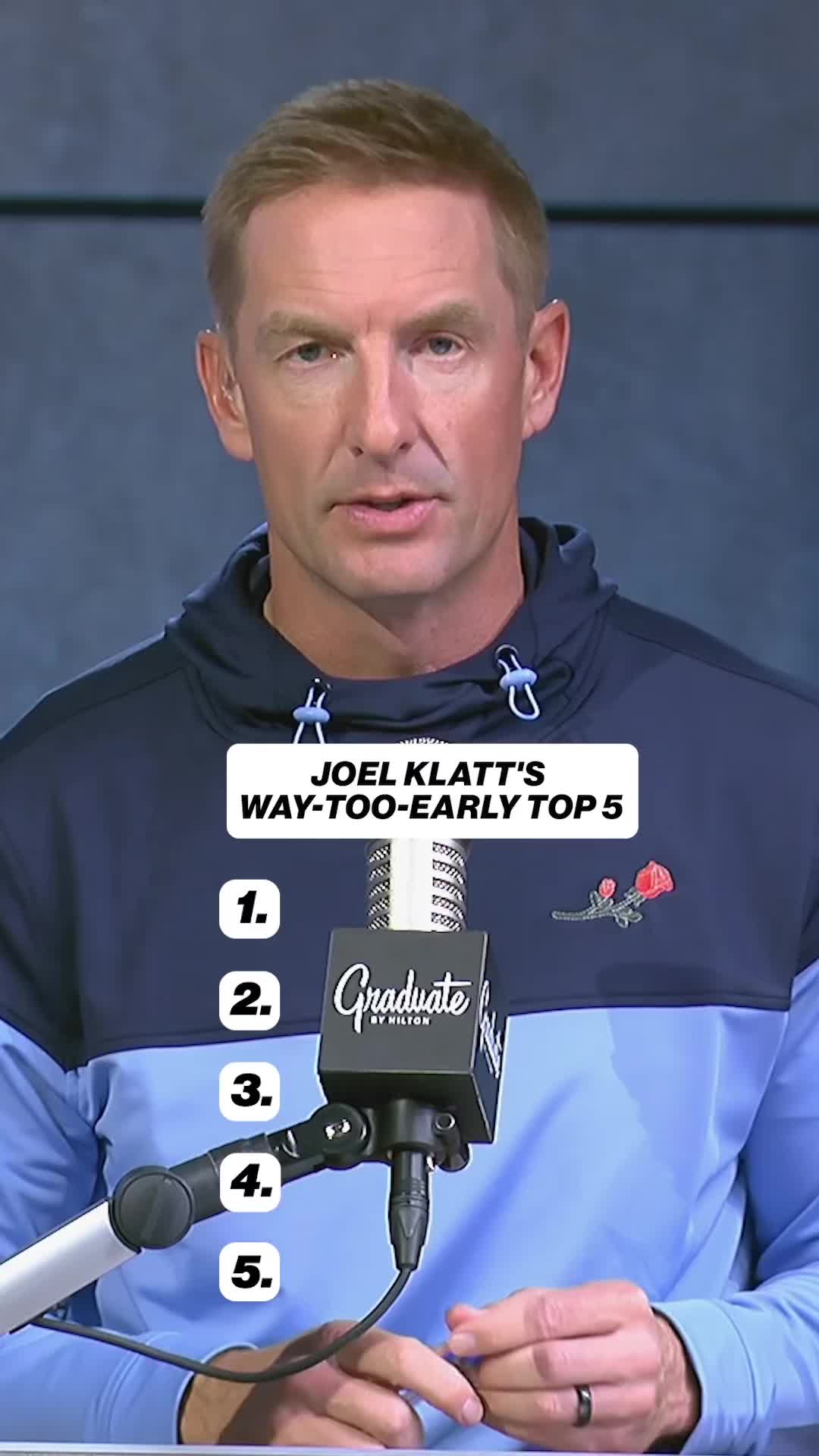 TikTok post by @joelklattshow for Hilton. Caption reads: [...] Top 5 for 2026? Sponsored by @hilton....